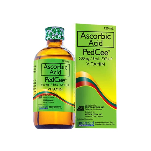[OTC-T10360-VITF-CAT00011] Pedcee (Vitamin C) 500mg/5ml 120ml syrup