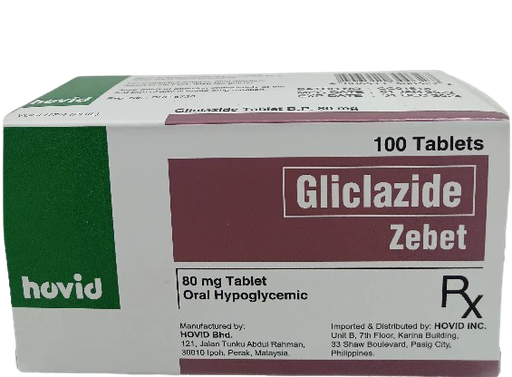 [RX-T10313-ADIAB-CAT00006] Zebet (Gliclazide) 80mg Tablet 