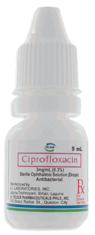 [RX-T10779-EENT-CAT00006] Celsus ciprofloxacin HCl dexamethasone 3mg/1mg per ml - 5ml eye drops