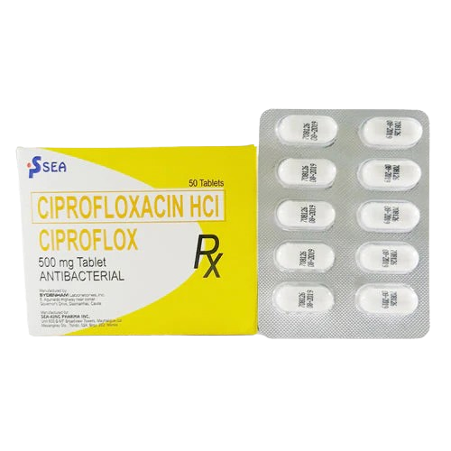 [RX-T10218-ABIO-CAT00218] Ciproflox (Ciprofloxacin HCl) 500mg Tablet
