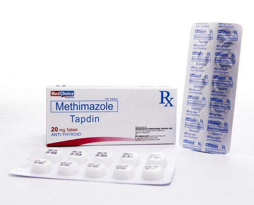 [RX-T10998-GUT-CAT00079] Tapdin (Thiamazole) 20mg Tablet
