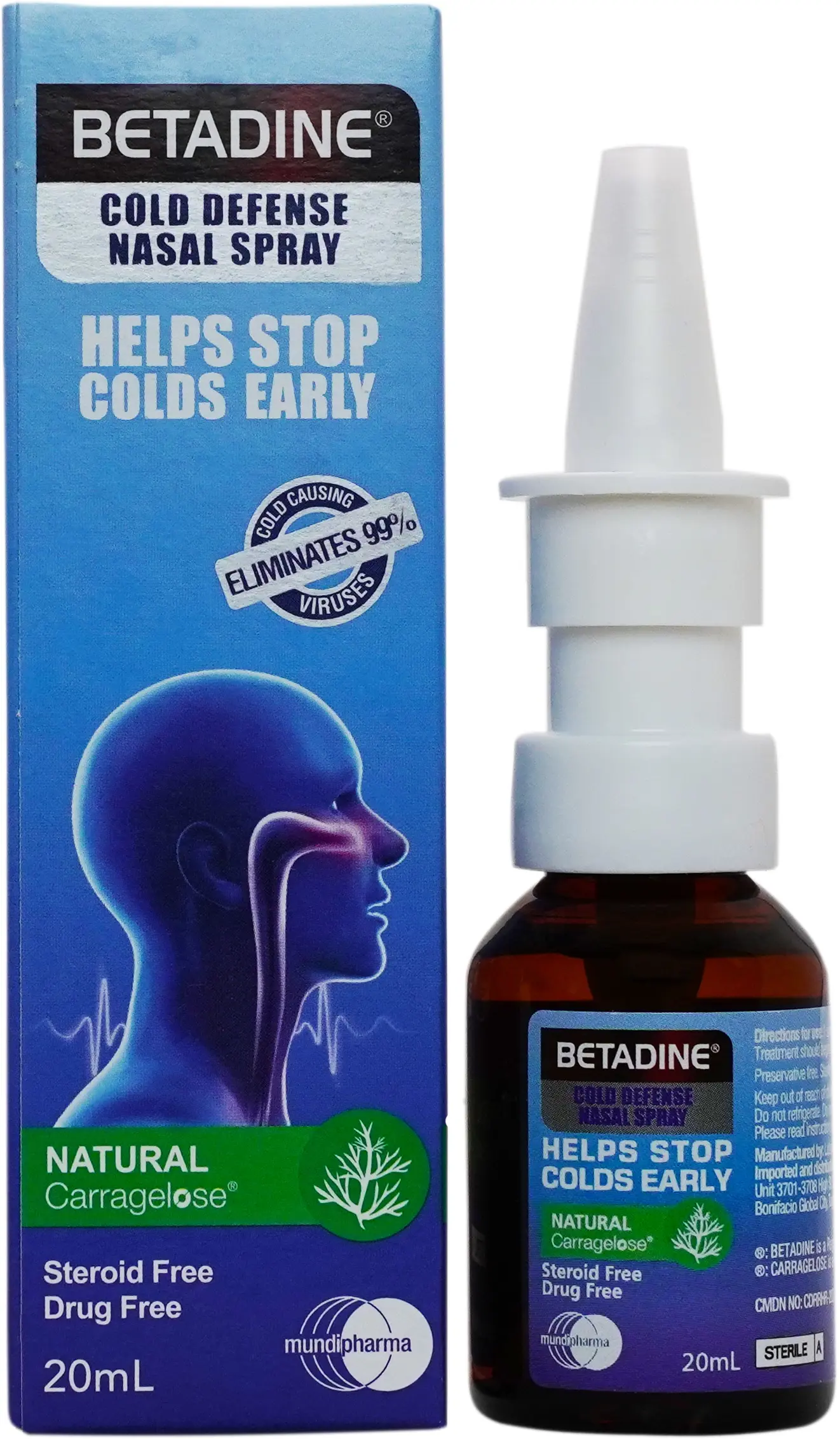 [OTC-T10311-RESP-CAT00121] Betadine Cold Defense Nasal Spray 20ml