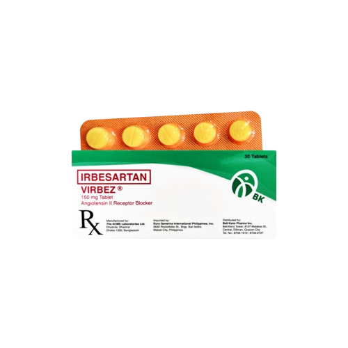 [RX-T10626-CARDI-CAT00233] Virbez (Irbesartan) 150mg Tablet 