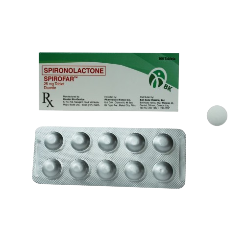 [RX-T10710-CARDI-CAT00317] Spirofar (Spironolactone) 25mg Tablet 
