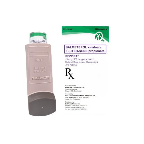 [RX-T11278-RESP-CAT00221] Rezpira 25mcg/250mcg Metered Dose Inhaler (MDI) 