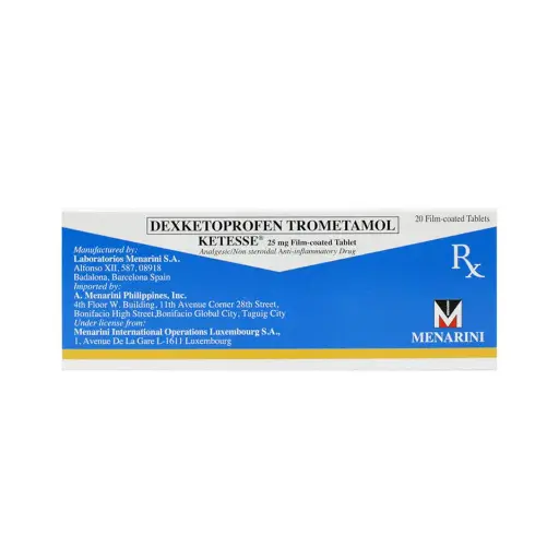 [RX-T11113-PAIN-CAT00156] Ketesse (ketoprofen) 25mg film-coated tablet