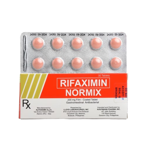 [RX-T10863-GIT-CAT00101] Normix (rifaximin) 200mg tablet