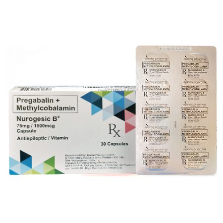[RX-T11112-PAIN-CAT00155] Nurogesic (Pregabalin + Methylcobalamin) 75mg/1500mcg Capsule