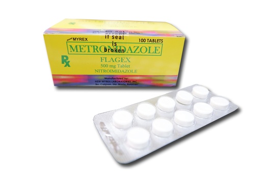 [RX-T10091-ABIO-CAT00091] Metronidazole (Flagex) 500mg Tablet