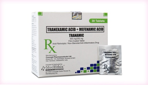 [RX-T11109-PAIN-CAT00152] Tranamic 500mg/250mg Film-coated Tablet 