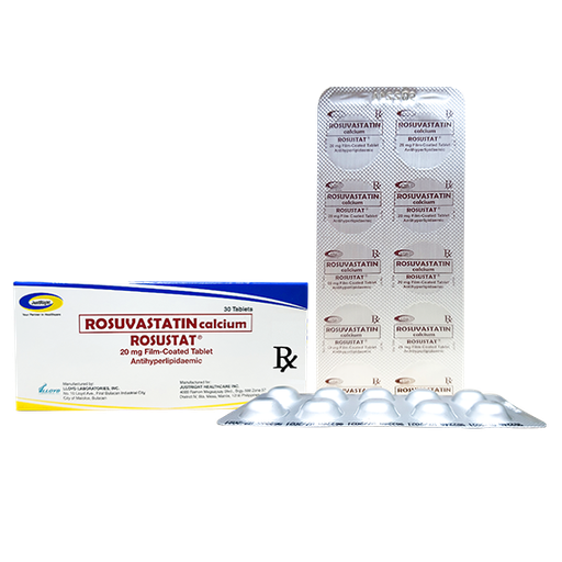 [RX-T10707-CARDI-CAT00314] Rosustat (Rosuvastatin Calcium) 20mg Film-Coated Tablet 