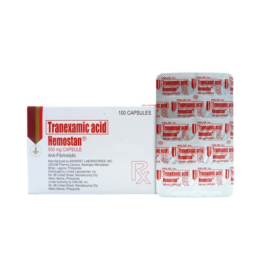 [RX-T10410-CARDI-CAT00017] Hemostan (Tranexamic Acid) 500mg Capsule 