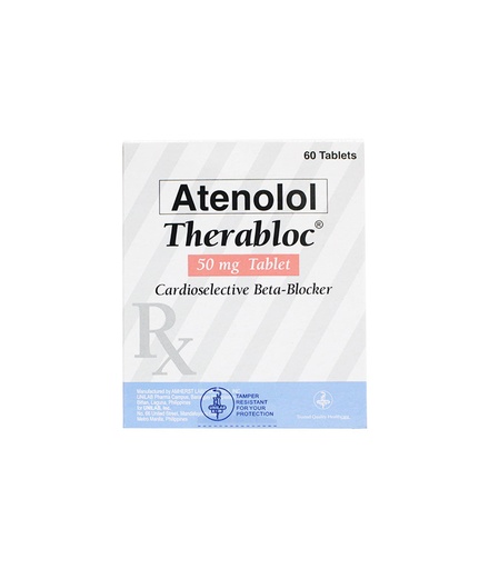 [RX-T10412-CARDI-CAT00019] Therabloc (Atenolol) 50mg Tablet 