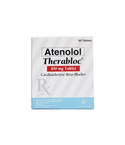 [RX-T10689-CARDI-CAT00296] Therabloc (Atenolol) 100mg Tablet 