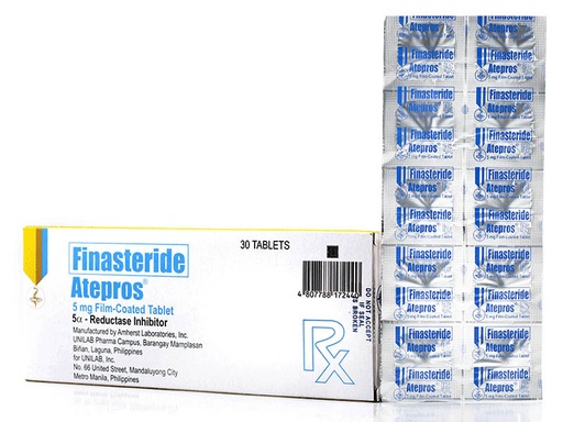 [RX-T11011-GUT-CAT00092] Atepros (Finasteride) 5mg Tablet