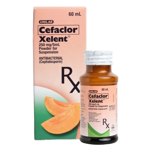 [RX-T10145-ABIO-CAT00145] Xelent (Cefaclor) 250mg/5ml 60ml Suspension 