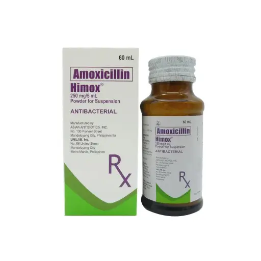 [RX-T10105-ABIO-CAT00105] Himox (Amoxicillin) 250mg/5ml Suspension 60ml