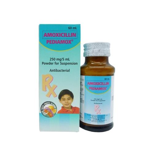 [RX-T10274-ABIO-CAT00274] Pediamox (Amoxicillin) 250mg/5ml Suspension 60ml