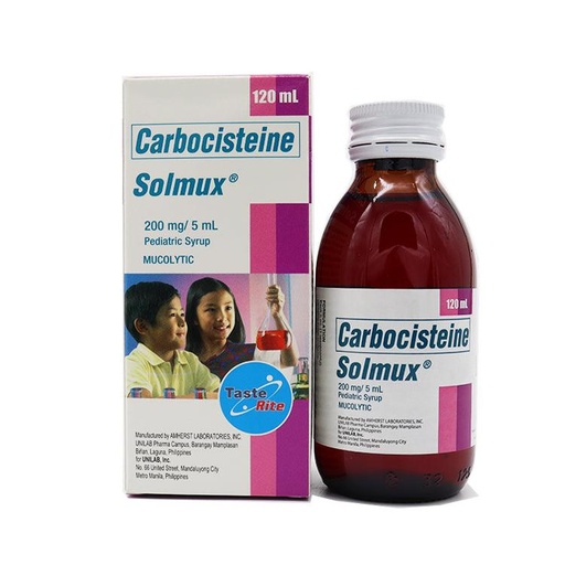 [OTC-T10314-RESP-CAT00124] Solmux (Carbocisteine) 200mg/5ml syrup 120ml