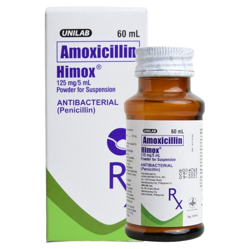 [RX-T10060-ABIO-CAT00060] Himox (Amoxicillin) 125mg/5ml Suspension 60ml