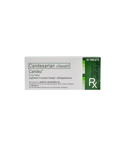 [RX-T10534-CARDI-CAT00141] Candez (Candesartan) 8mg Tablet 