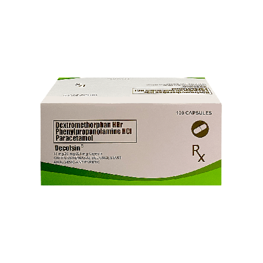 [OTC-T10242-RESP-CAT00052] Decolsin REF (phenylephrine HCl + chlorphenamine maleate + paracetamol) capsule
