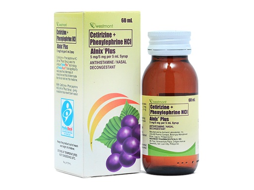 [OTC-T10285-RESP-CAT00095] Alnix Plus (Cetirizine + Phenylephrine) 60ml syrup