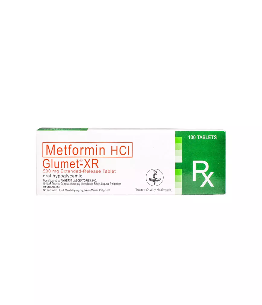 [RX-T10363-ADIAB-CAT00056] Glumet XR (Metformin) 500mg Tablet