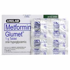 [RX-T10388-ADIAB-CAT00081] Glumet (Metformin) 1g Tablet 