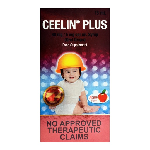 [OTC-T10552-VITF-CAT00203] Ceelin Plus (Ascorbic Acid/Zinc) Oral Drops, 15ml Syrup 