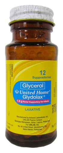 [RX-T10877-GIT-CAT00115] UH Glydolax (glycerin) 1.9g rectal suppository (infant formulation)
