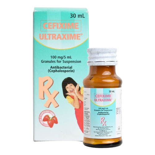 [RX-T10269-ABIO-CAT00269] Ultraxime (Cefixime) 100mg/5ml Syrup, 30ml 