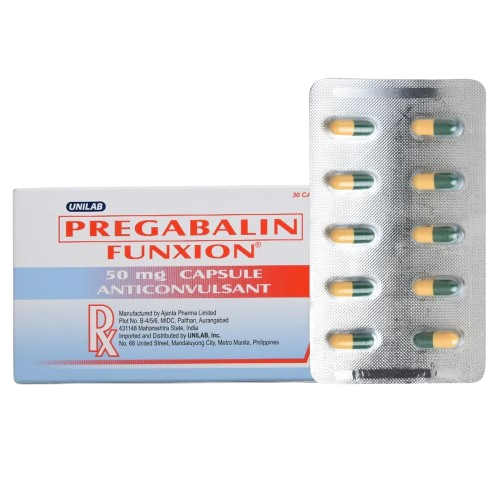 [RX-T11015-NEURO-CAT00142] Funxion (Pregabalin) 50mg Capsule