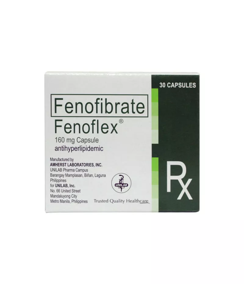 [RX-T10753-CARDI-CAT00360] Fenoflex (Fenofibrate) 160mg Tablet 