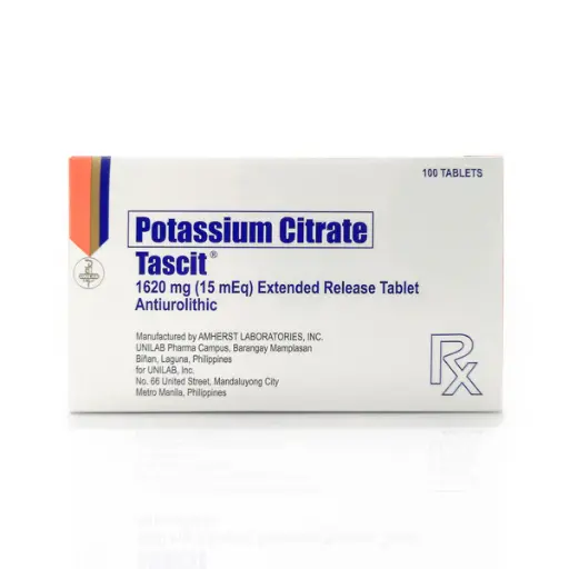 [RX-T11009-GUT-CAT00090] Tascit (Potassium Citrate) 15mEq Tablet