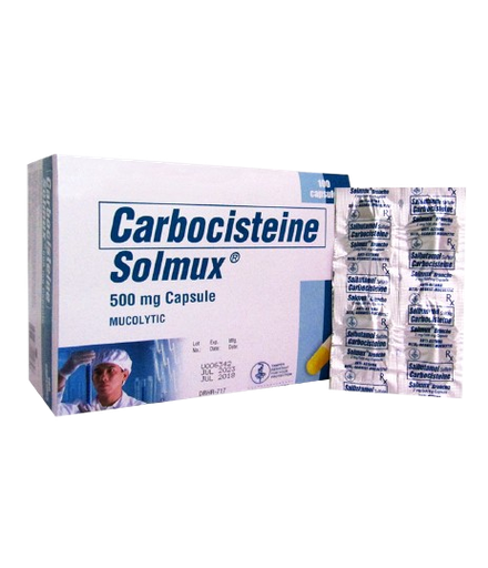 [OTC-T10324-RESP-CAT00134] Solmux (Carbocisteine) 500mg capsule