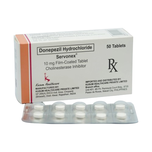[RX-T11056-NEURO-CAT00183] Servonex (donepezil) 10mg Film-coated Tablet 