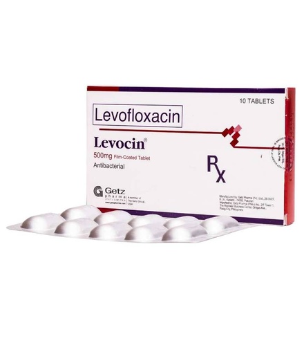 [RX-T10170-ABIO-CAT00170] Levocin (Levofloxacin) 500mg tablet 