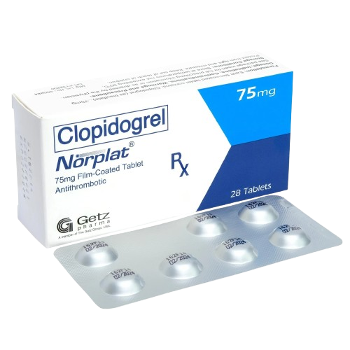 [RX-T10687-CARDI-CAT00294] Norplat (Clopidogrel) 75mg film-coated tablet