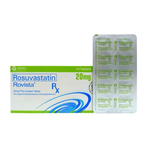 [RX-T10468-CARDI-CAT00075] Rovista (Rosuvastatin) 20mg tablet 