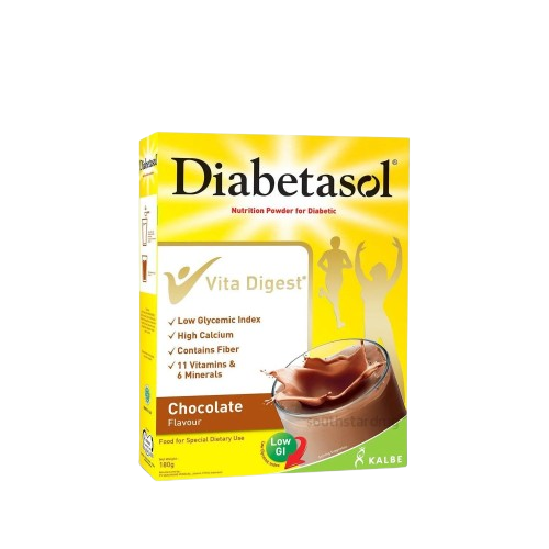 [MN-T10018-AMILK-CAT00018] Diabetasol Choco Flavored Nutritional Powder 180g 
