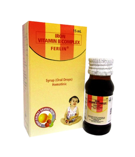 [OTC-T10479-VITF-CAT00130] Ferlin (Ferrous Sulfate) 15ml Oral Drops Syrup 