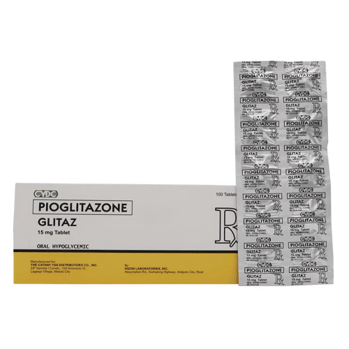 [RX-T10352-ADIAB-CAT00045] Glitaz (Pioglitazone) 15mg Tablet