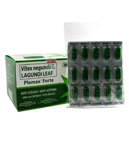 [OTC-T10226-RESP-CAT00036] Plemex Forte (Lagundi Leaf) 600mg Capsule