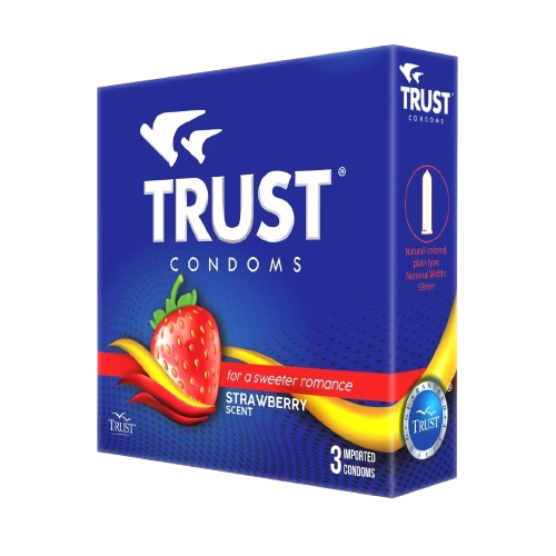 [GR-T10357-DISPO-CAT00161] Trust Condom Strawberry