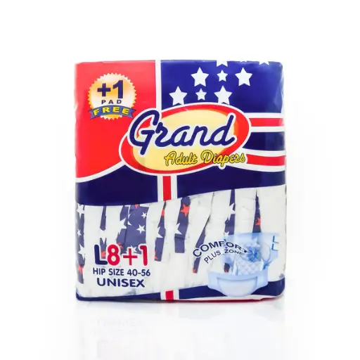 [GR-T10215-DIAP-CAT00101] Grand Adult Diaper L 8's