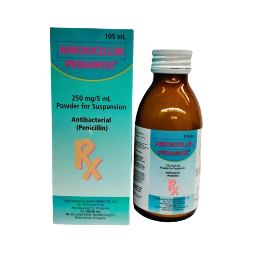 [RX-T10030-ABIO-CAT00030] Pediamox (Amoxicillin) 250mg/5ml Suspension 105ml 