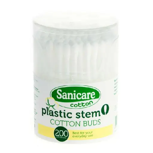 [GR-T10084-COT-CAT00005] Sanicare Cotton Buds 200 Stem Can