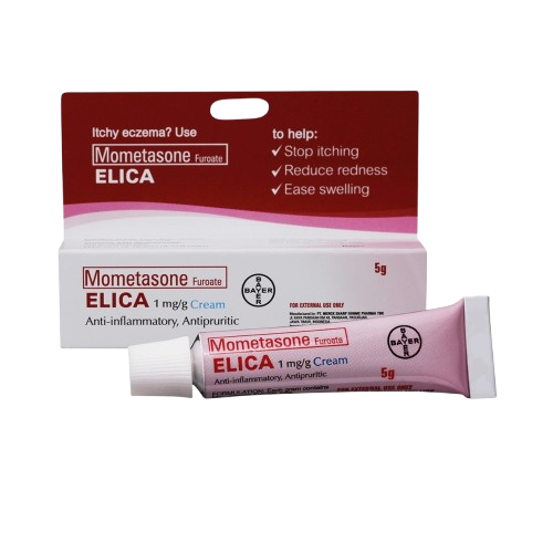 [RX-T11444-STOP-CAT00026] Elica (Mometasone Furoate) 1mg/g Cream 5g 