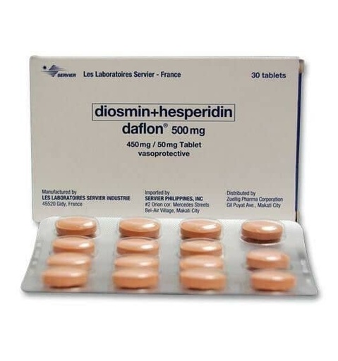 [OTC-T10800-GUT-CAT00098] Daflon (diosmin + hesperidin) 500mg tablet